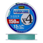 Шнур плетеный Duel Hardcore PE X4 #1,5 0,209мм 150м (milky green)