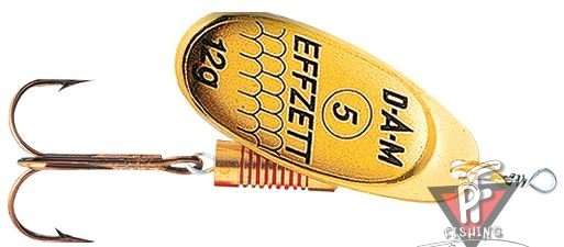 Блесна вращающаяся DAM Effzett Standart Spinner 6гр - Gold