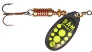 Блесна вращающаяся D.A.M. Effzett Standart Spinner 4гр - Black Yellow 