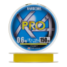 Шнур плетеный Duel Hardcore PE X4 Pro #0,6 0,13мм 150м (yellow)