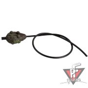 Грузило карповое сменное Mikado скользящее с антизакручивателем. плоское (тёмно-зелёный) 24G  50 г.