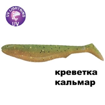 Силиконовая приманка Crazy Fish Slim Shaddy 3.2" 56-80-501SL-7-F креветка+кальмар цв. 501SL