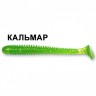 Силиконовая приманка Crazy Fish Vibro Worm 3" 11-75-21-6 кальмар цв. lime (лайм)