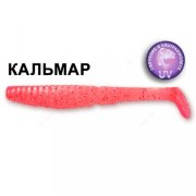 Силиконовая приманка Crazy Fish Scalp Minnow 4" 18-10-37-6 кальмар цв. lollipop (леденец)