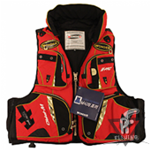 Жилет страховочный WG-FFV201 размер  XL, красным с черным