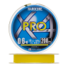 Шнур плетеный Duel Hardcore PE X4 Pro #0,6 0,13мм 200м (yellow)
