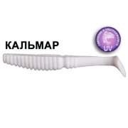 Силиконовая приманка Crazy Fish Scalp Minnow 4" 18-10-59-6 кальмар цв. white (белый)