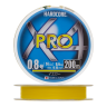 Шнур плетеный Duel Hardcore PE X4 Pro #0,8 0,15мм 200м (yellow)