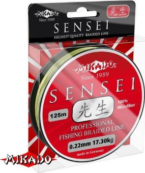 Плетеный шнур Mikado Sensei 0,26 green (125 м)