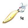 Блесна GT-BIO Leech 4.5см, 5гр, золото, красные точки