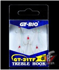 тройник    #4 с белой мухой GT-31TF, уп. 5шт.