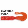 Силиконовая приманка Crazy Fish Powertail 4-7-4-3 жареная рыба цв. cherry (вишня)