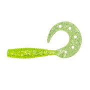 Твистер Dragon Diver 1.5"/3.5cm 20 шт. CHARTREUSE silver glitter