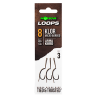KORDA Поводок готовый Loop Rigs Klor №8 30lb с крючком и волосом