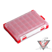 Коробка для приманок Meiho Rungun Case 3010W-1, 205х145х40 мм, двухсторонняя, Красный