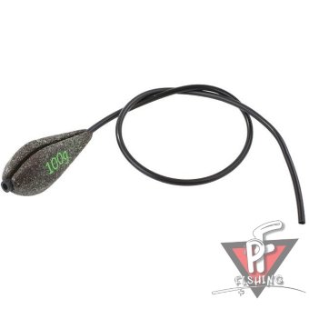 Грузило карповое сменное Mikado скользящее с антизакручивателем (тёмно-зелёный) 19G  80 г.