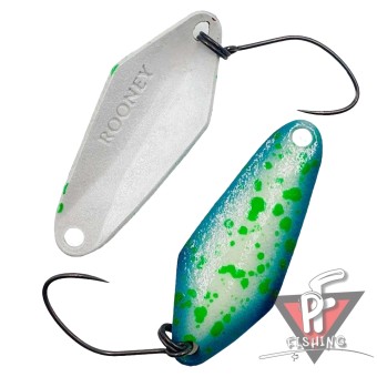 Колеблющаяся блесна Nories Masukurouto Rooney, 2.8 гр, RU064 Neon Mint (Glow)