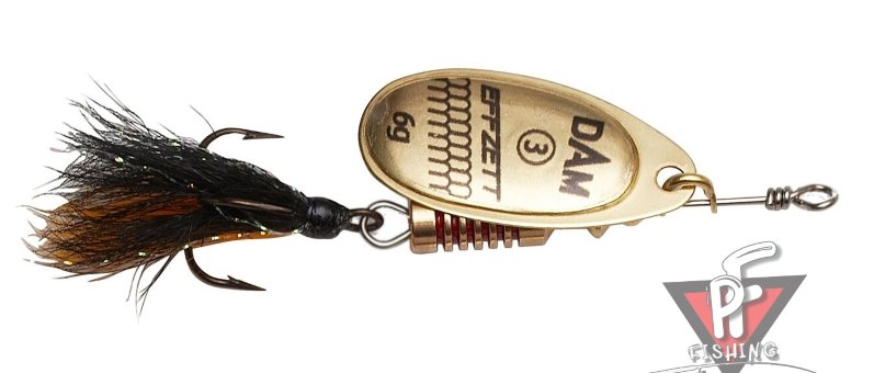 Блесна EFFZETT STANDART SPINNER DRESSED 3гр - Gold