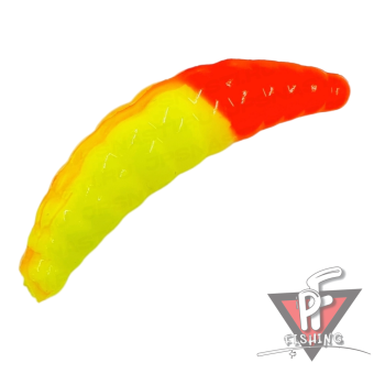 Силиконовые приманки Cool Place Maggot 1.6, желтый/оранжевый, сыр