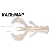 Силиконовая приманка Crazy Fish Nimble 4" 43-100-49-6-V кальмар цв. snow-white (снежно-белый)