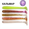 Силиконовая приманка Crazy Fish Vibro Worm 3" 11-75-M58-6 кальмар цв. MIX58