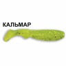 Силиконовая приманка Crazy Fish Dainty 3.3 25-85-54-6 кальмар цв. green acid (зеленая кислота)
