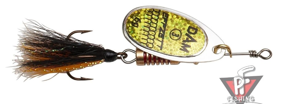 Блесна EFFZETT STANDART SPINNER DRESSED 3гр - Reflex Gold