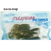 Съедобная резина Grfish Smell Twister 60mm, аттрактант кальмар, уп.10 штук, цвет #7