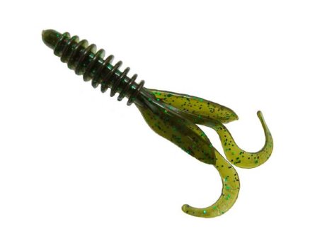 Силиконовая приманка "Gene Larew" BHD019-15 "BABY HOODADDY" 3'' GREEN COTTON CANDY