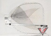 Подсачек лодочный, 2.10м, 2секции, ал.блок, 70*60см, нейлон,ячейка:30мм