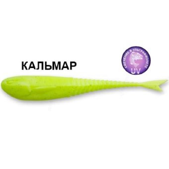 Силиконовая приманка Crazy Fish Glider 5" 37-120-6-6 кальмар цв. chartreuse (шартрез)
