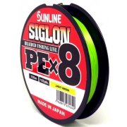 Плетёный шнур Sunline Siglon PEx8 Light Green 150m #0.5/8LB