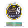 Шнур плетеный Duel PE Super X-Wire 8 #1,5 0,21мм 300м (5color-yellow marking)